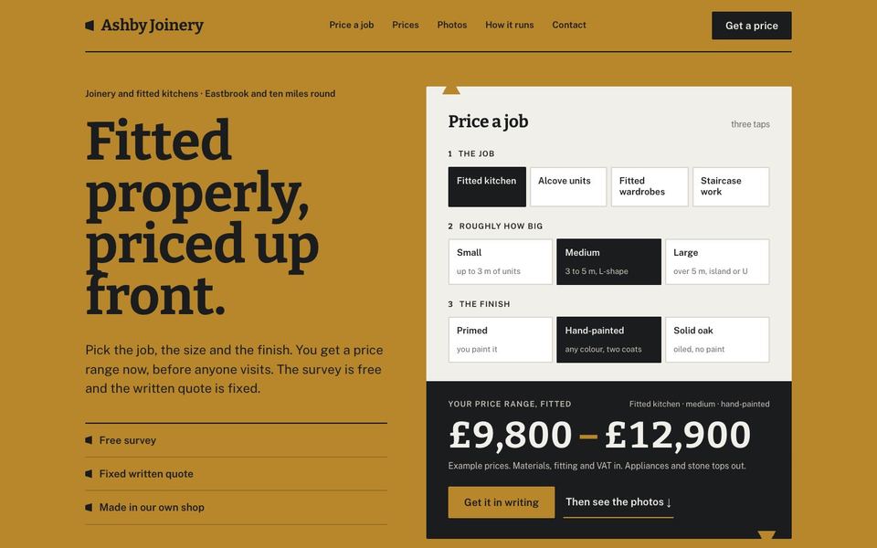 Ashby Joinery homepage