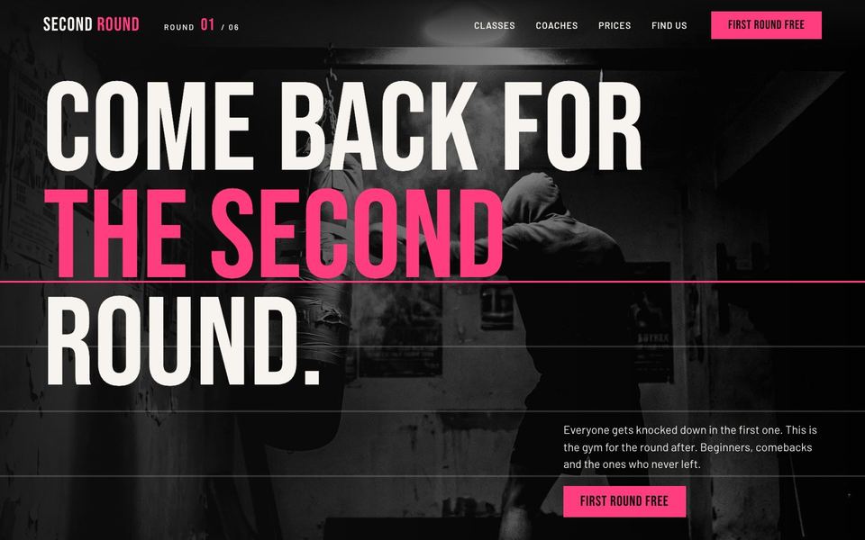 Second Round Boxing homepage